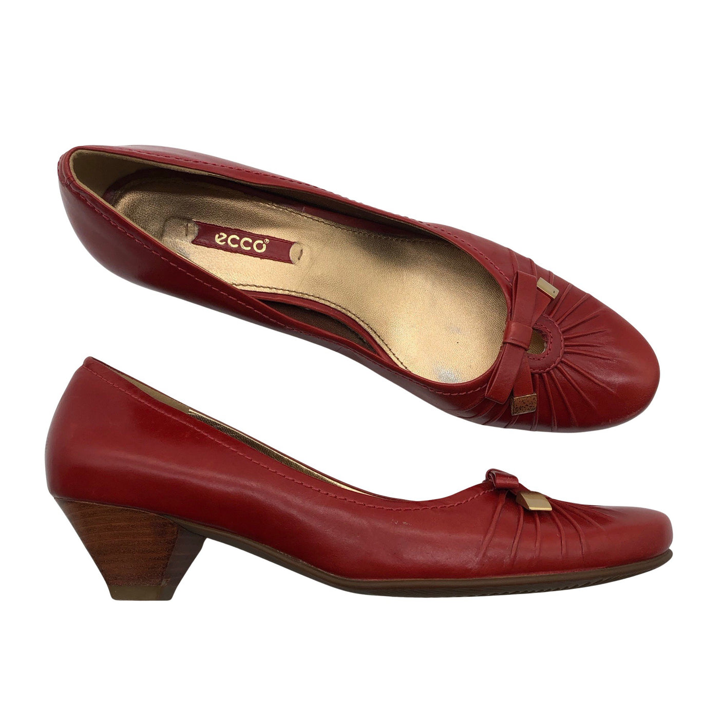 Naisten Ecco - Korkokengät, koko 40 - Punainen (1)