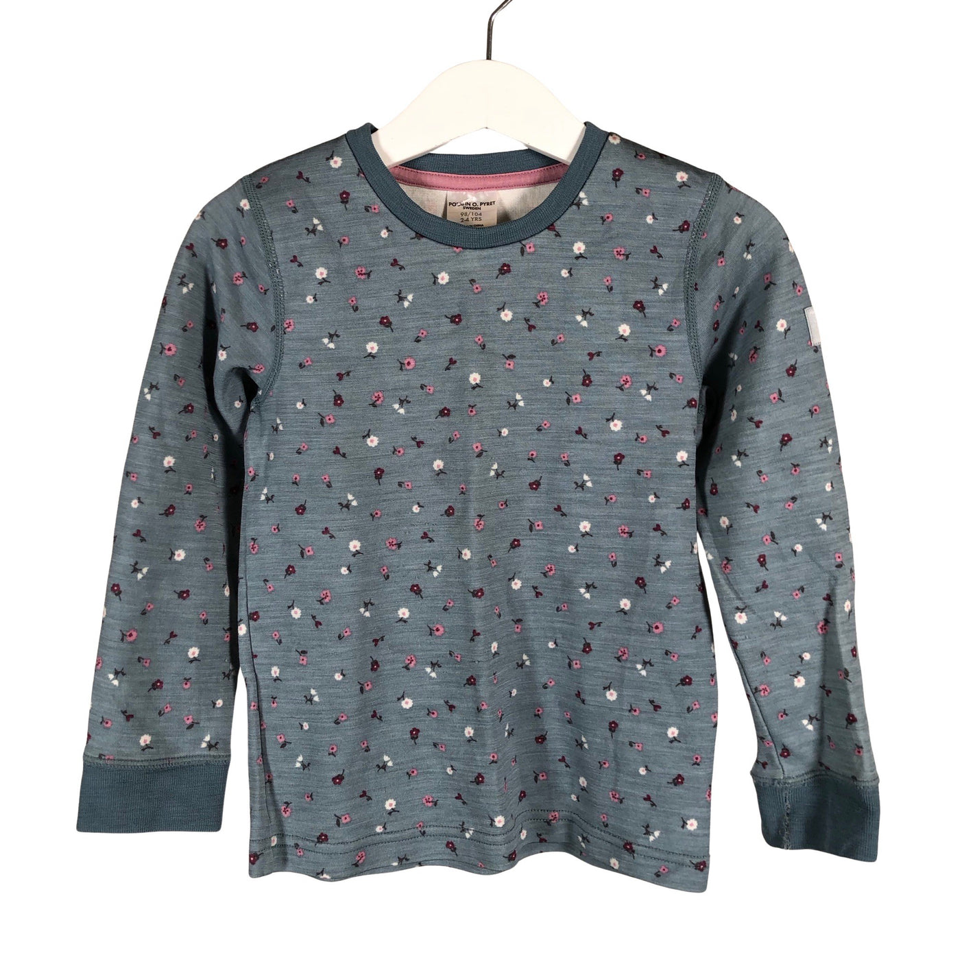 Tyttöjen Polarn O. Pyret - Villapaita, koko 98 - 104 - Sininen (1)