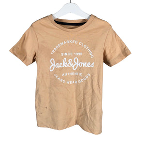 Unisex Jack & Jones - T-paita, koko 122 - 128 - Beige (1)