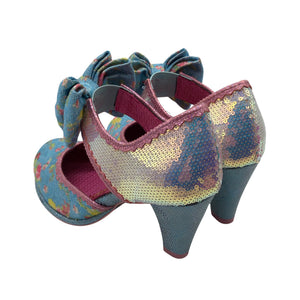 Naisten Irregular Choice - Korkokengät, koko 37 - Vaaleansininen (2)