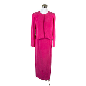Naisten August Silk - Jakkupuku, koko 38 - Pinkki (1)