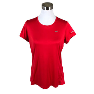 Naisten Nike - Urheilupaita, lyhyet hihat, koko 40 - Punainen (1)