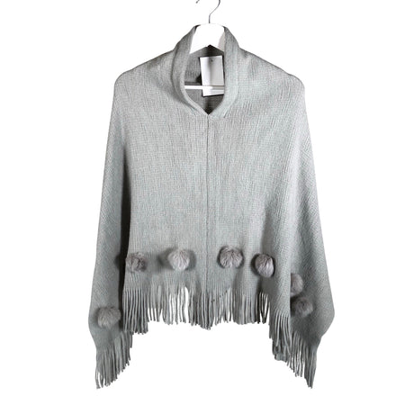 Tyttöjen Derhy Kids - Poncho, koko 152 - 158 - Harmaa ()