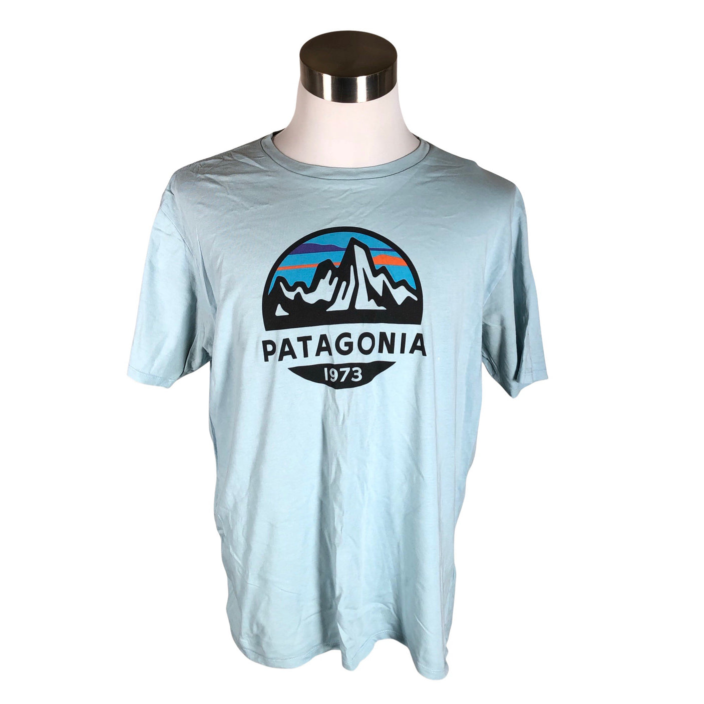 Miesten Patagonia - T-paita, koko L - Vaaleansininen (1)