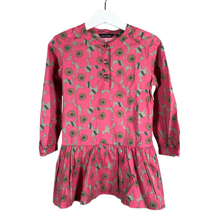 Tyttöjen Marimekko - Kangasmekko, koko 104 - 110 - Harmaa ()