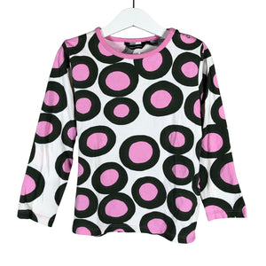 Tyttöjen Marimekko - Trikoopaita, koko 104 - 110 - Valkoinen (1)