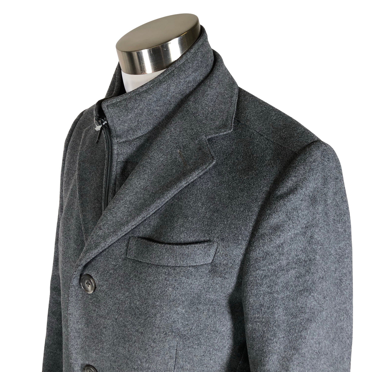 Miesten CC Collection Corneliani - Villakangastakki, koko M - Harmaa (3)