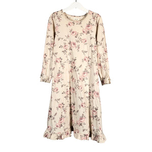 Tyttöjen Newbie - Trikoomekko, koko 122 - 128 - Beige (1)