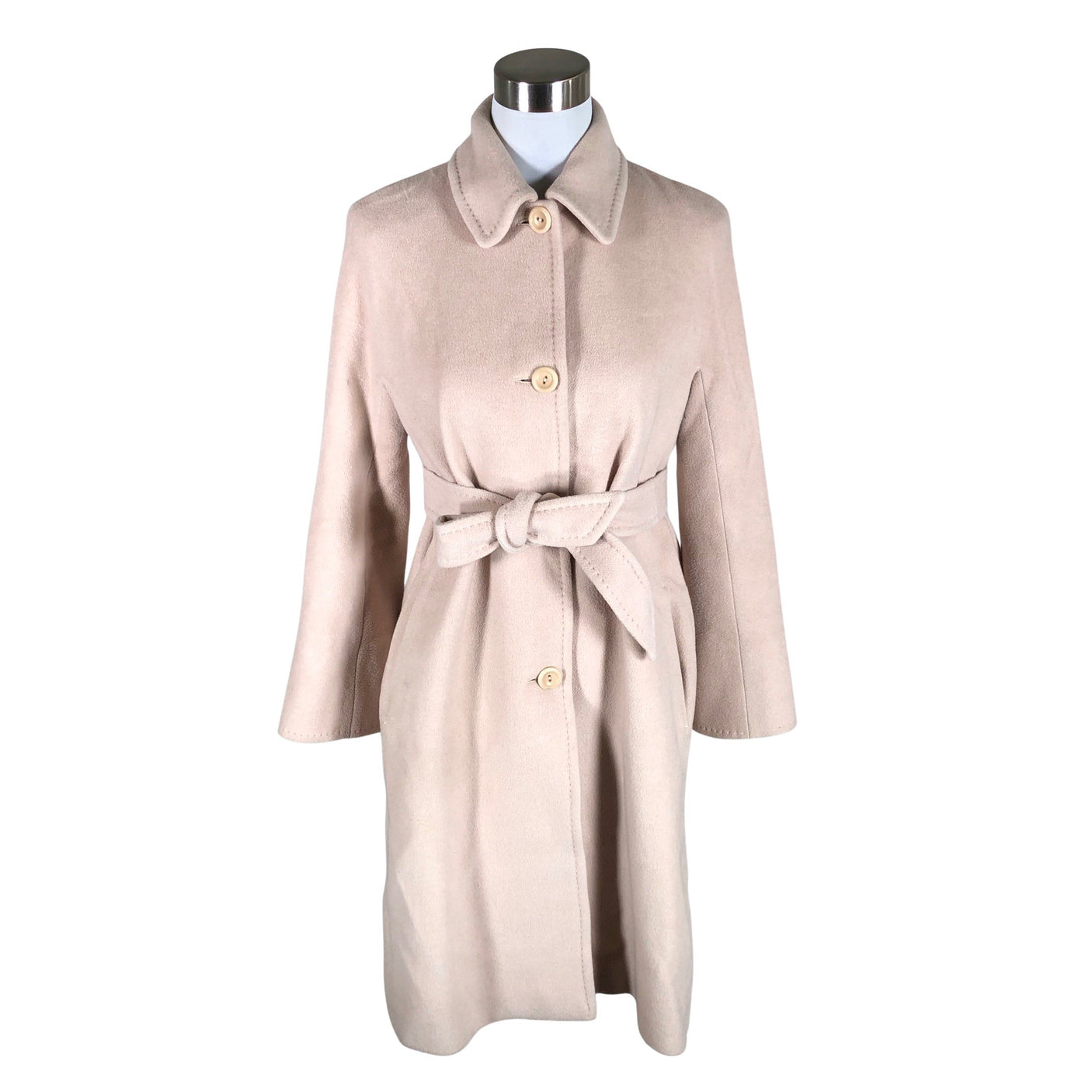 Naisten MaxMara Studio - Villakangastakki, koko 36 - Vaaleanpunainen (1)