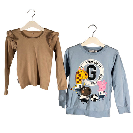 Tyttöjen Metsola - Trikoopaita, koko 104 - 110 - Beige ()