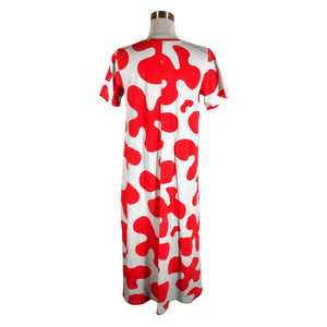 Naisten Marimekko - Trikoomekko, koko 38 - Punainen (2)
