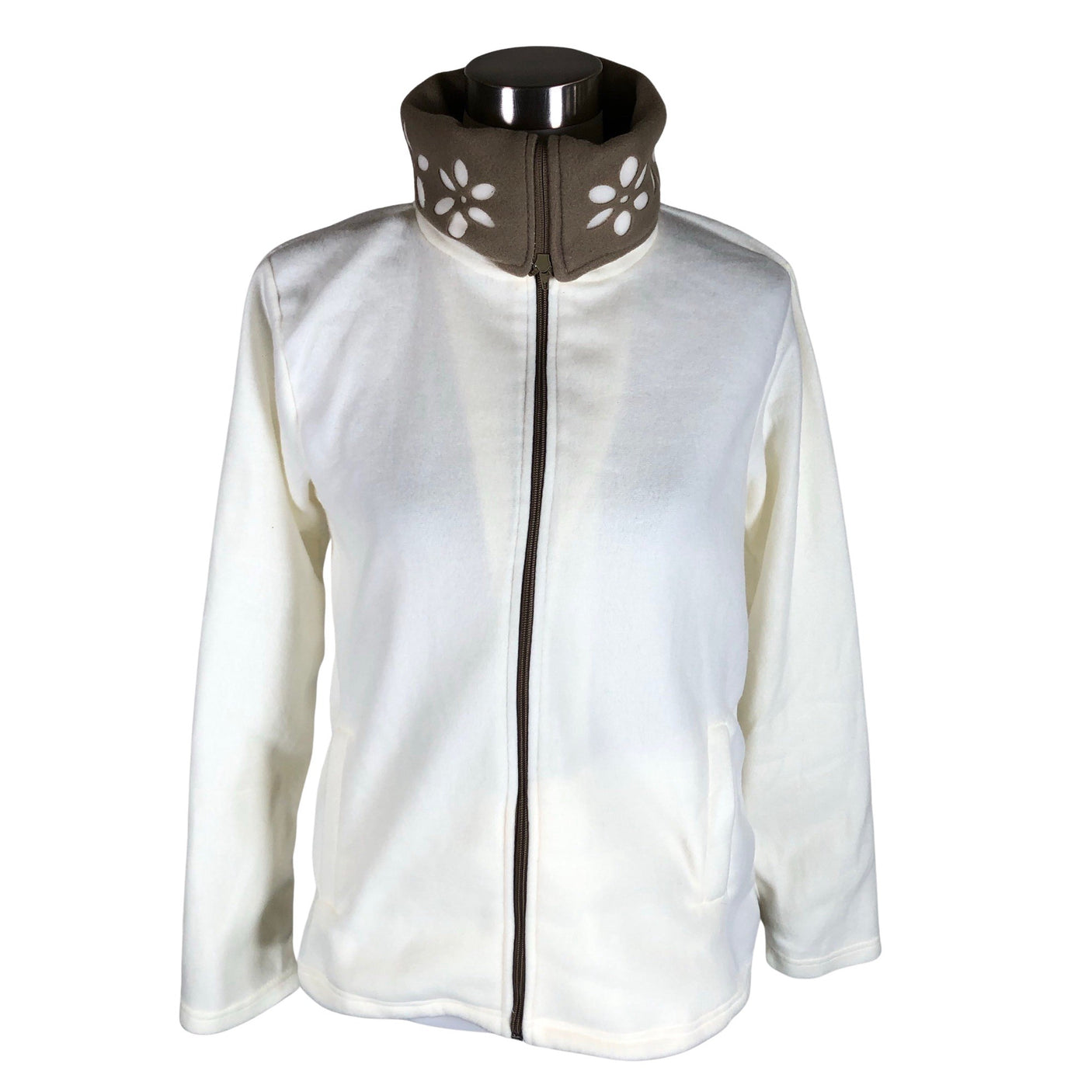 Naisten LBVYR - Fleecetakki, koko 38 - Beige (1)