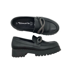 Naisten Tamaris - Loaferit, koko 37 - Musta (1)
