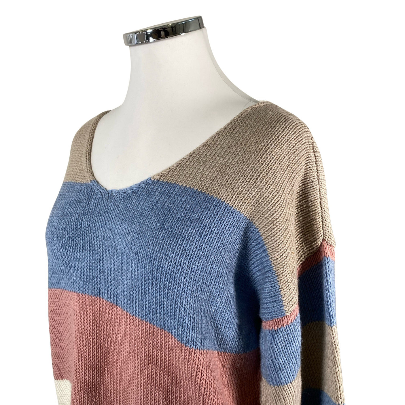 Naisten Handmade - Neulepaita, koko 42 - Sininen (2)