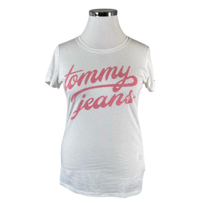 Naisten Tommy Jeans (Tommy Hilfiger) - T-paita, koko 42 - Valkoinen (1)