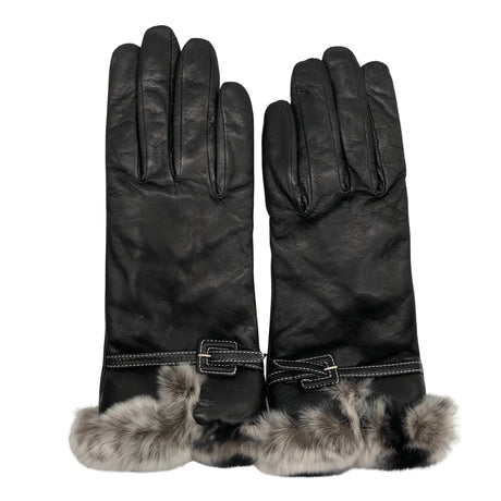 Naisten Sermoneta Gloves - Nahkasormikkaat, koko Ei kokoa - Musta ()