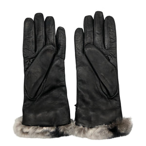 Naisten Sermoneta Gloves - Nahkasormikkaat, koko Ei kokoa - Musta (2)