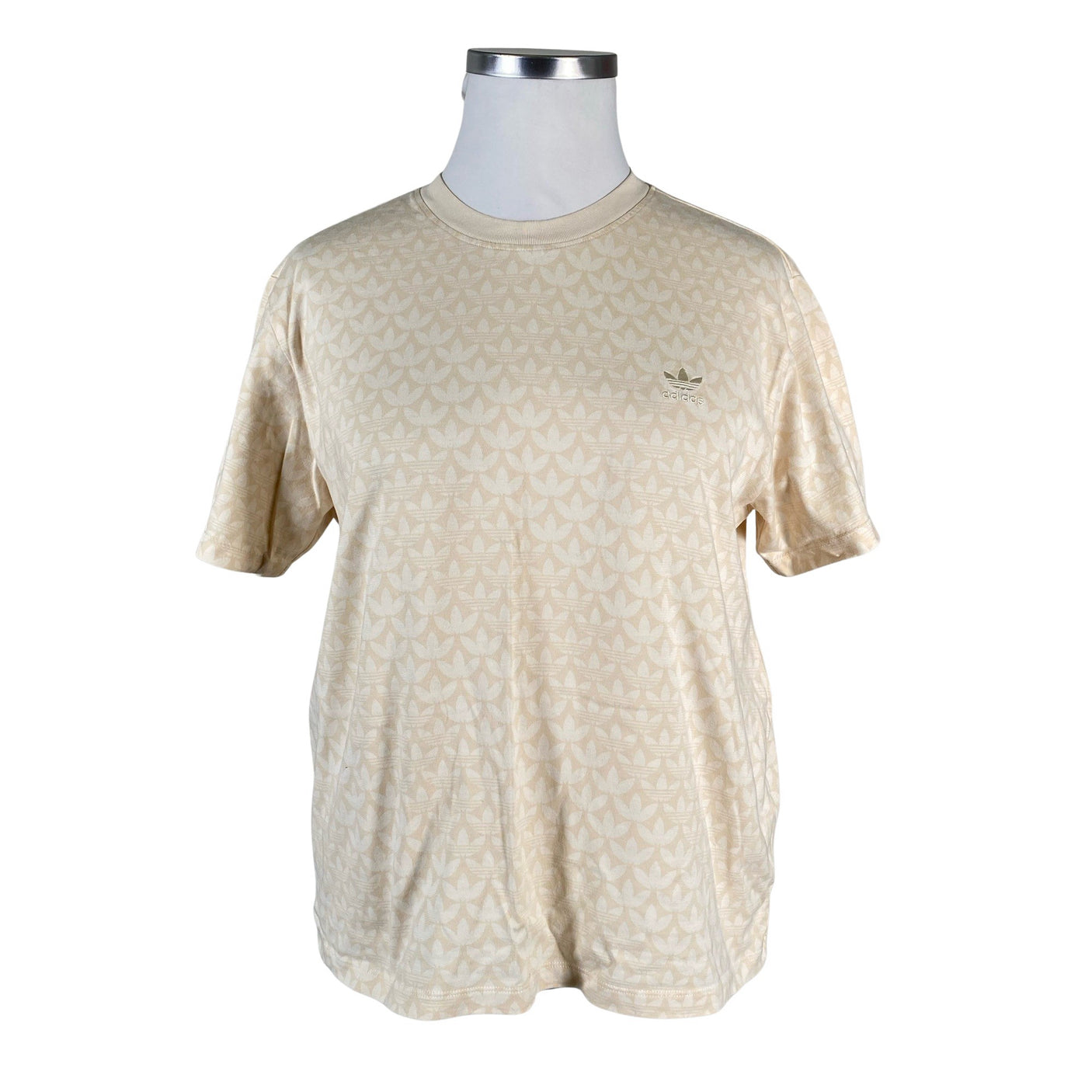 Naisten Adidas - T-paita, koko 46 - Beige (1)