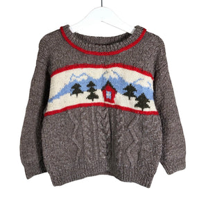 Unisex Handmade - Neulepaita, koko 92 - 98 - Ruskea (1)