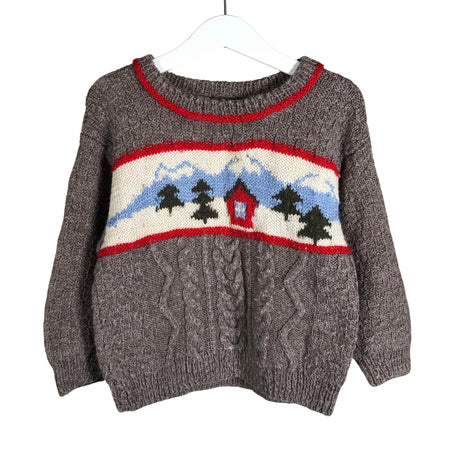 Unisex Handmade - Neulepaita, koko 92 - 98 - Ruskea ()