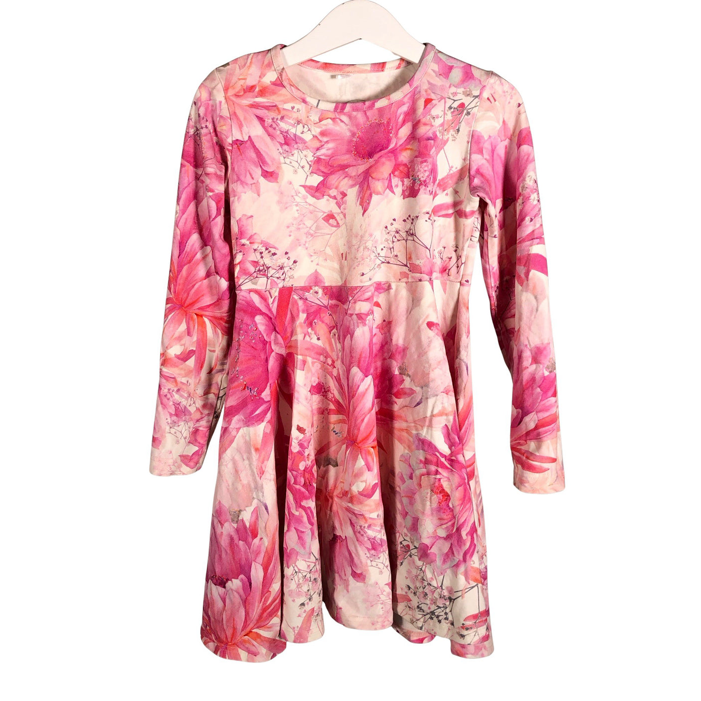 Tyttöjen Metsola - Trikoomekko, koko 122 - 128 - Pinkki (1)