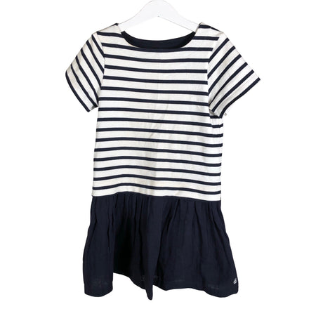 Tyttöjen Petit Bateau - Kangasmekko, koko 122 - 128 - Sininen ()