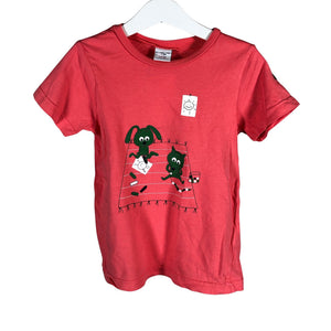 Unisex Polarn O. Pyret - T-paita, koko 110 - 116 - Pinkki (1)
