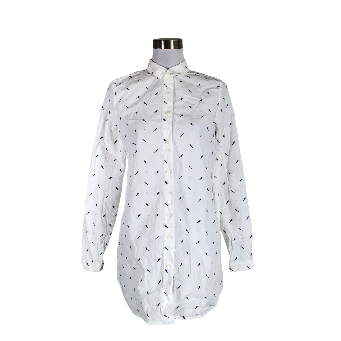Naisten R-collection - Kauluspaita, koko 38 - Valkoinen (1)