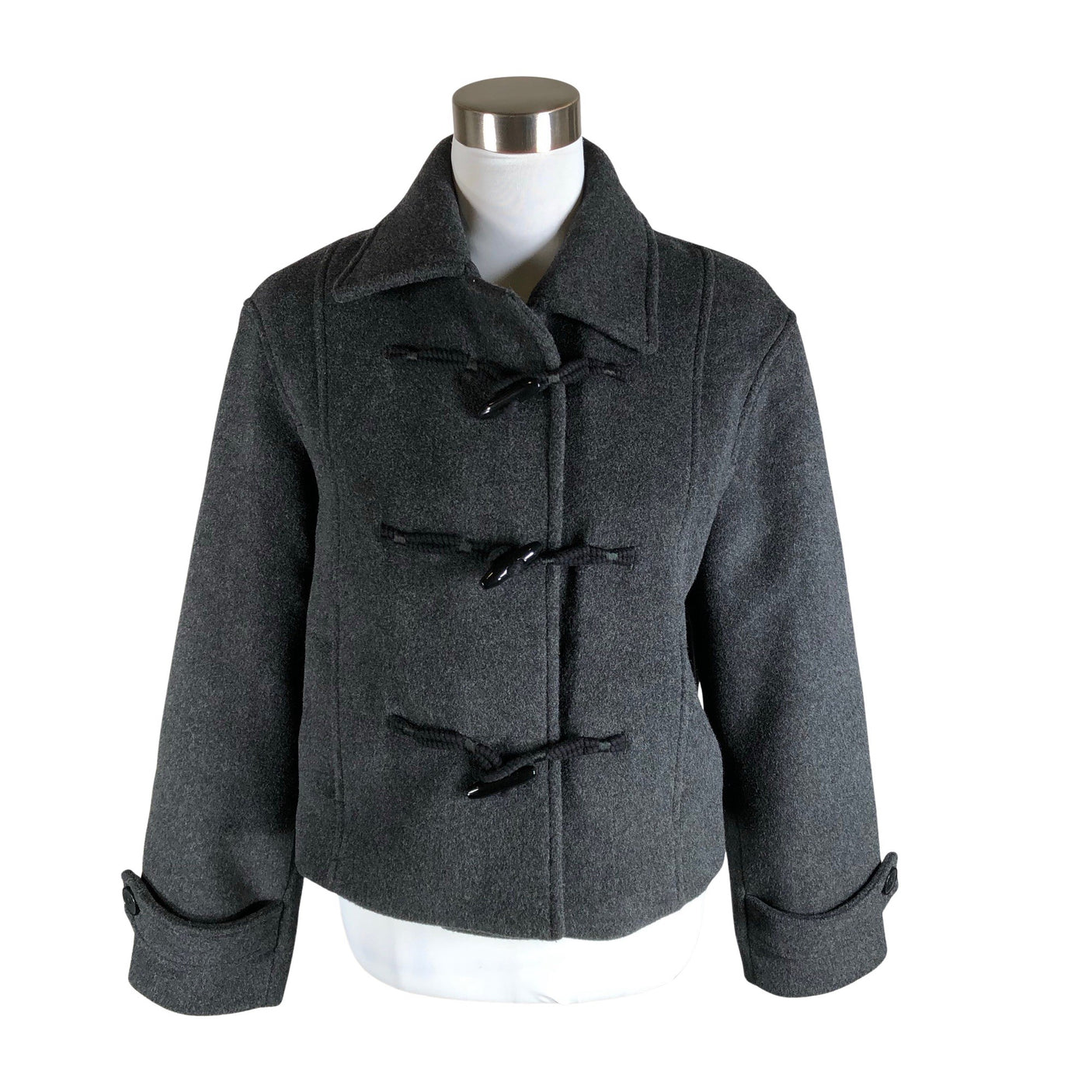 Naisten Massimo Dutti - Villakangastakki, koko 36 - Harmaa (1)