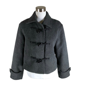 Naisten Massimo Dutti - Villakangastakki, koko 36 - Harmaa (1)