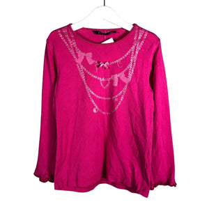Tyttöjen Bogi - Trikoopaita, koko 122 - 128 - Pinkki (1)