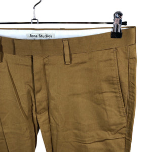 Miesten Acne Studios - Kangashousut, koko M - Ruskea (3)