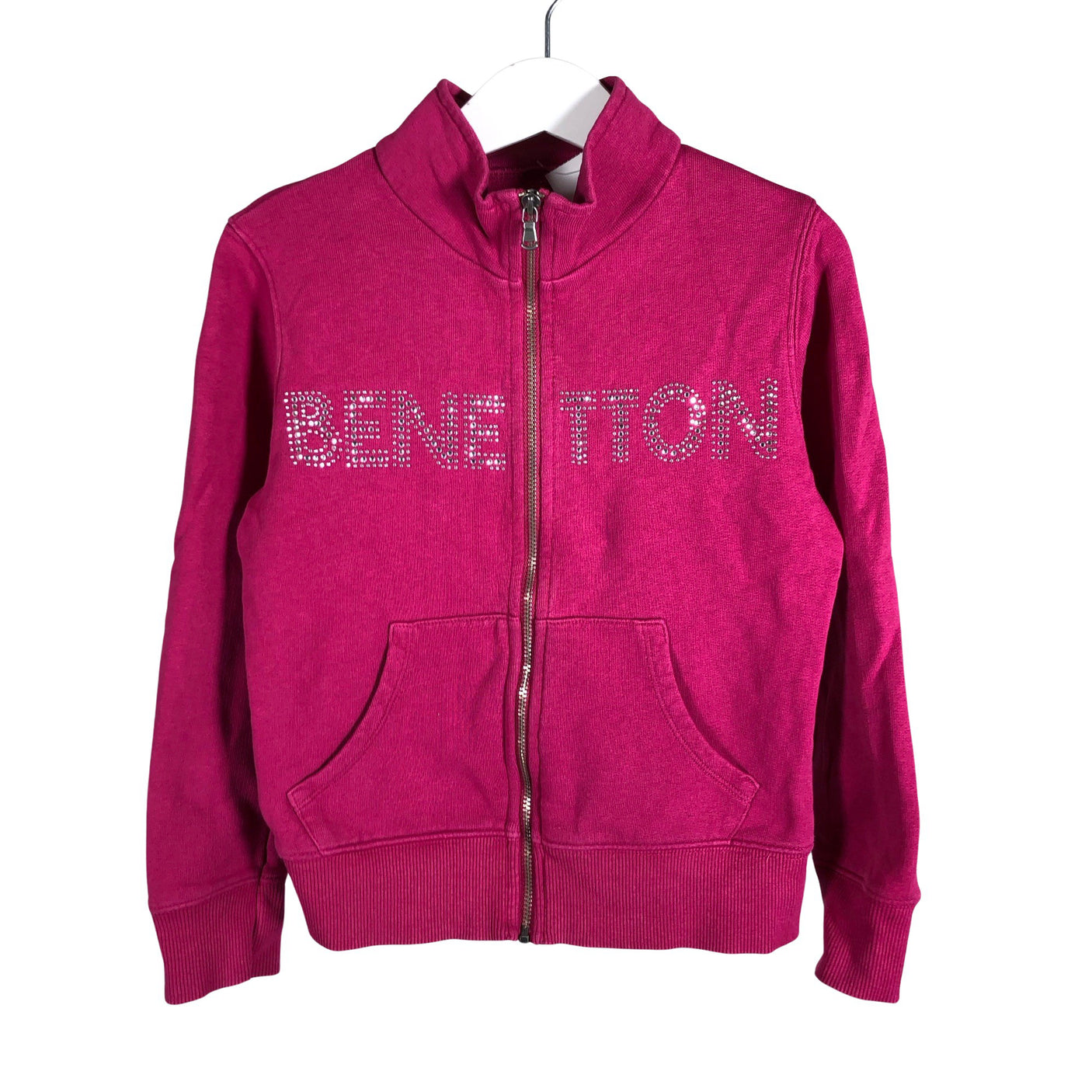 Tyttöjen Benetton - Svetari, koko 116 - 122 - Pinkki (1)