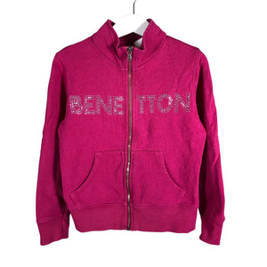 Tyttöjen Benetton - Svetari, koko 116 - 122 - Pinkki (1)