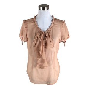 Naisten Esprit - Lyhythihainen pusero, koko 38 - Beige (1)