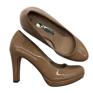 Naisten Tamaris - Korkokengät, koko 38 - Beige (1)