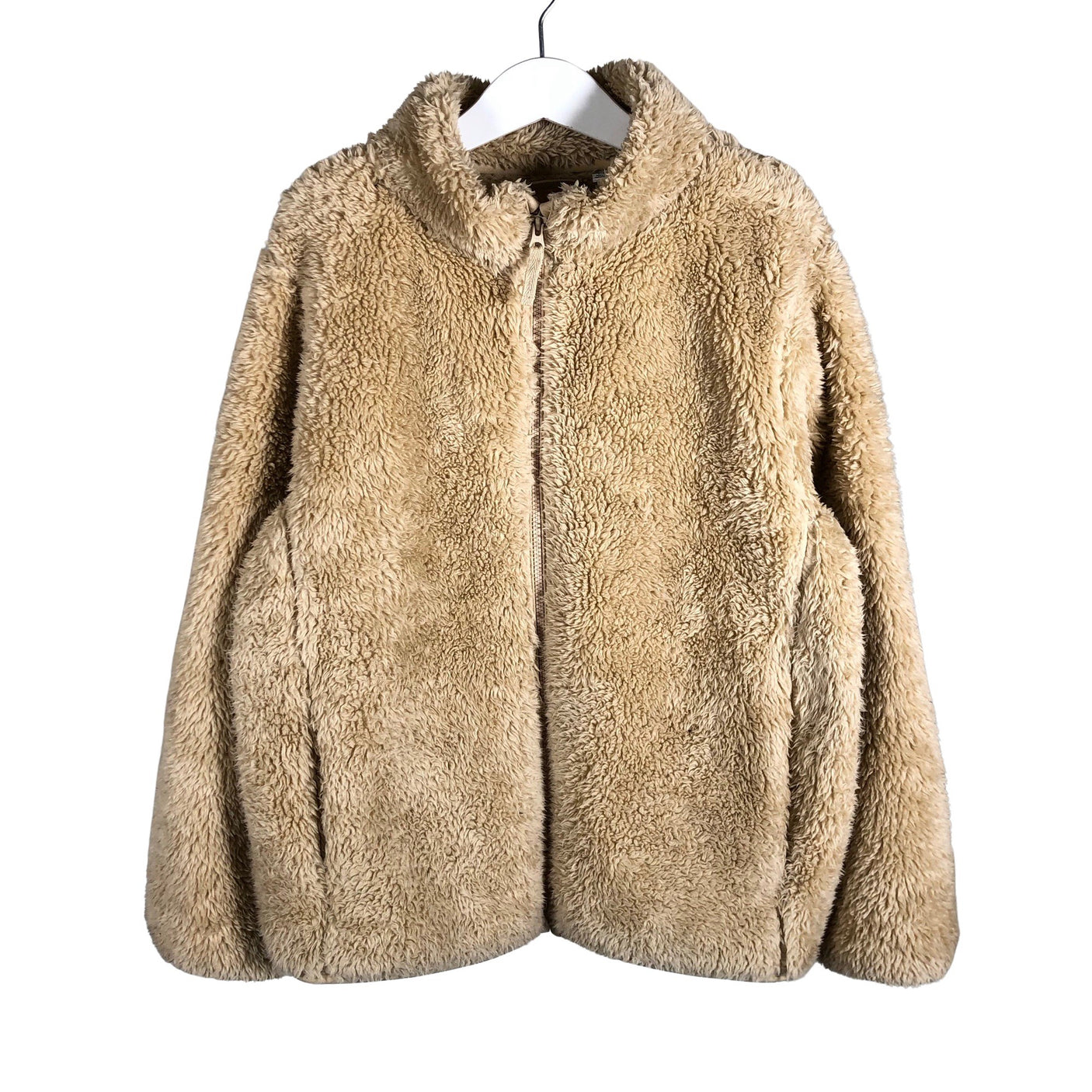 Unisex Uniqlo - Fleecetakki, koko 134 - 140 - Beige (1)