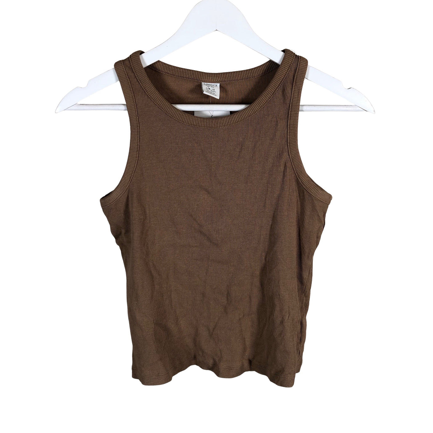 Tyttöjen Lindex - Trikootoppi, koko 164 - 170 - Ruskea (1)