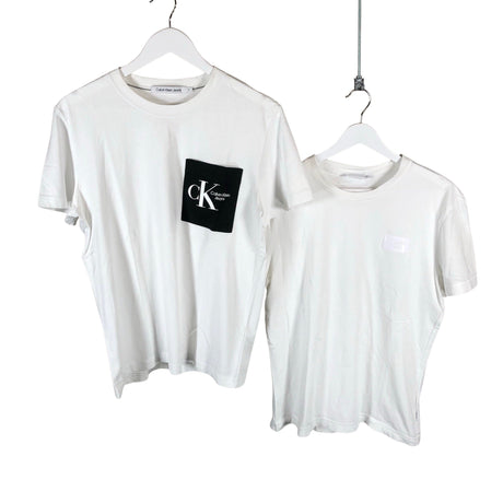 Miesten Calvin Klein Jeans - T-paita, koko M - Valkoinen ()