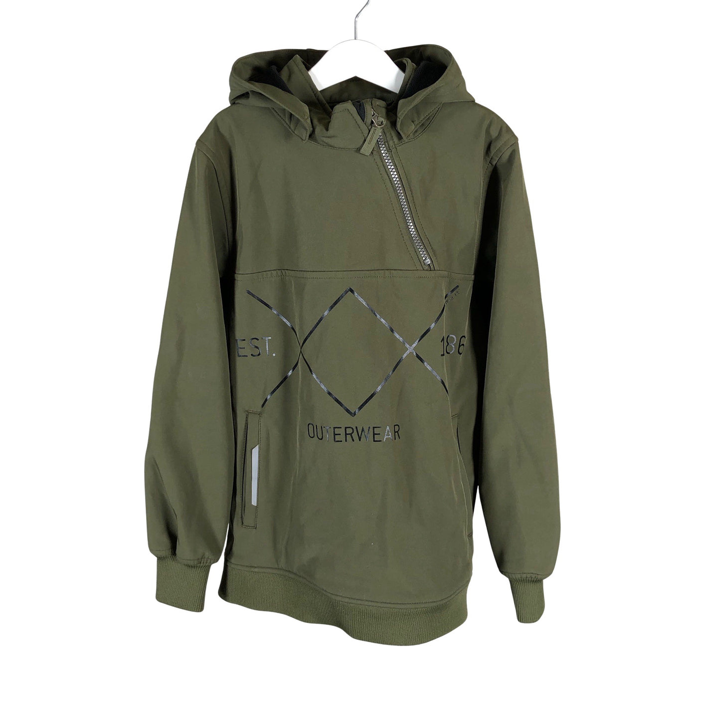 Unisex Name It - Softshell-takki, koko 140 - 146 - Vihreä (1)