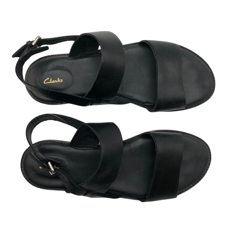 Naisten Clarks - Sandaalit, koko 40 - Musta ()