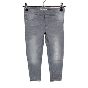 Tyttöjen Lindex - Farkkuleggingsit, koko 110 - 116 - Harmaa (1)