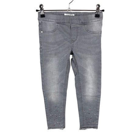 Tyttöjen Lindex - Farkkuleggingsit, koko 110 - 116 - Harmaa ()