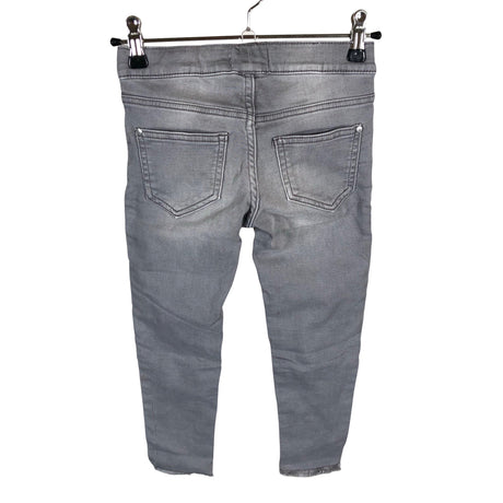 Tyttöjen Lindex - Farkkuleggingsit, koko 110 - 116 - Harmaa (2)