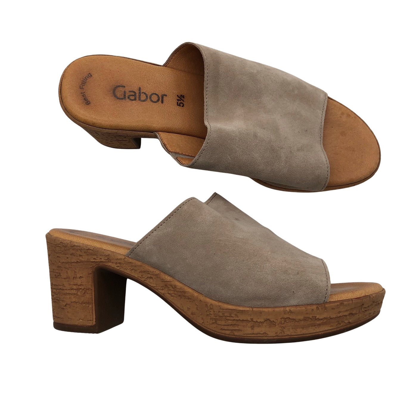 Naisten Gabor - Korolliset sandaalit, koko 38 - Beige (1)