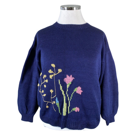 Naisten Handmade - Neulepaita, koko 42 - Sininen ()
