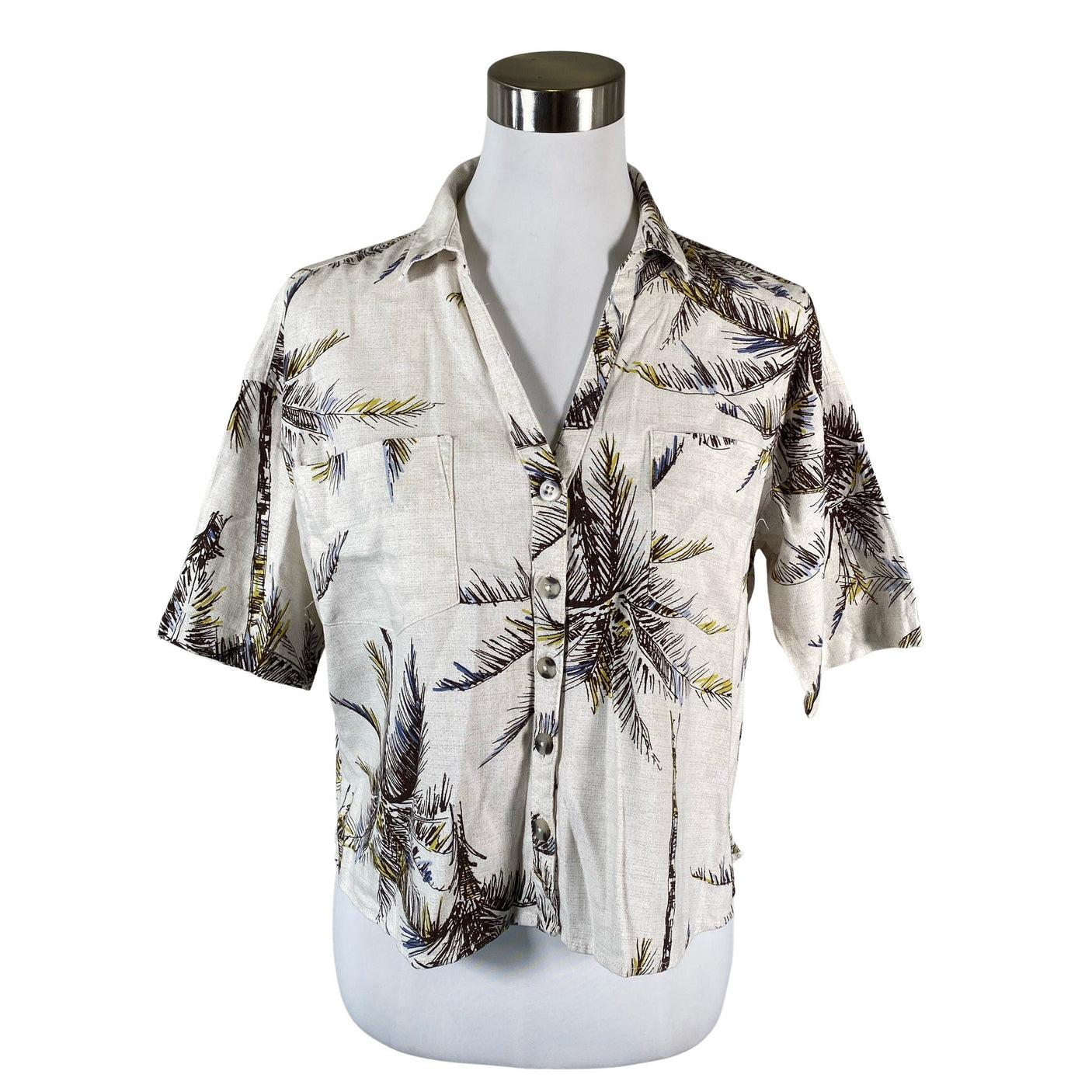 Naisten Marfinno - Lyhythihainen pusero, koko 38 - Luonnonvalkoinen (1)