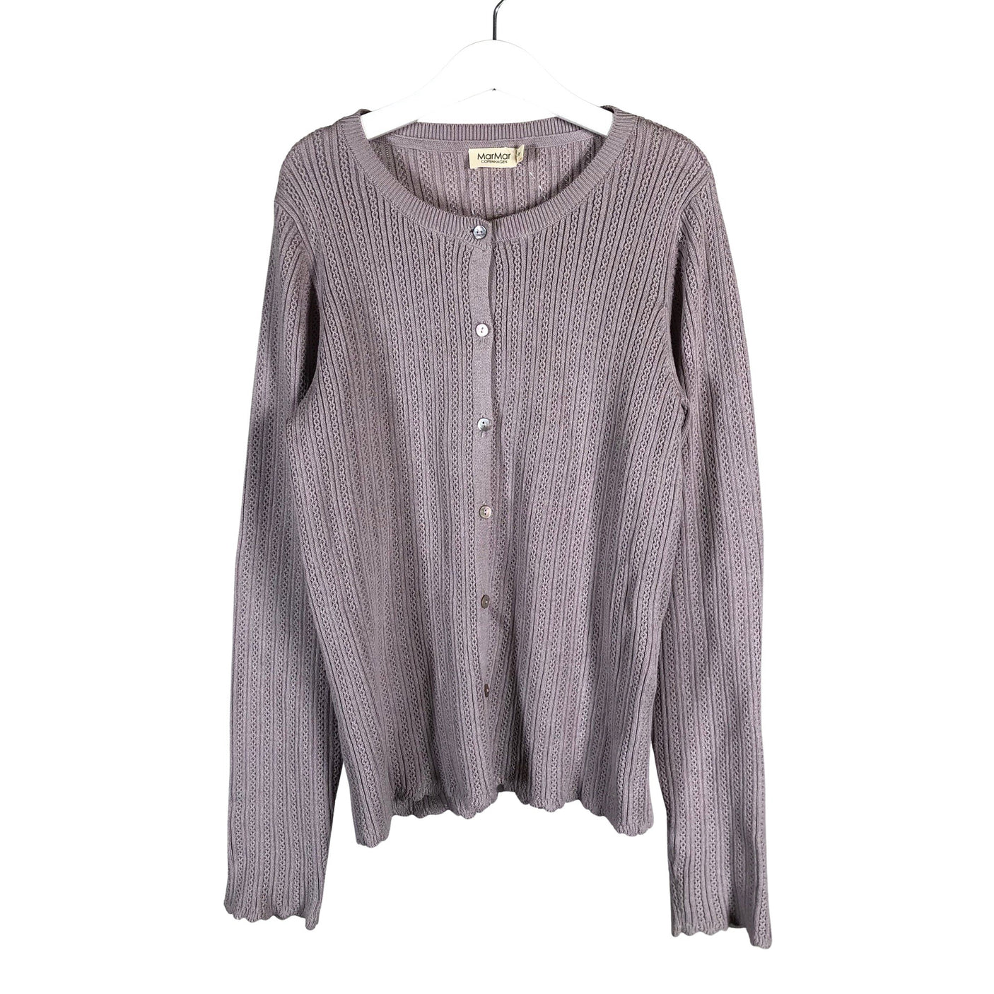 Tyttöjen MarMar Copenhagen - Neuletakki, koko 146 - 152 - Violetti (1)