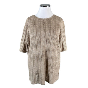 Naisten Look Fashion - Neulepaita, koko 48 - Ruskea (1)