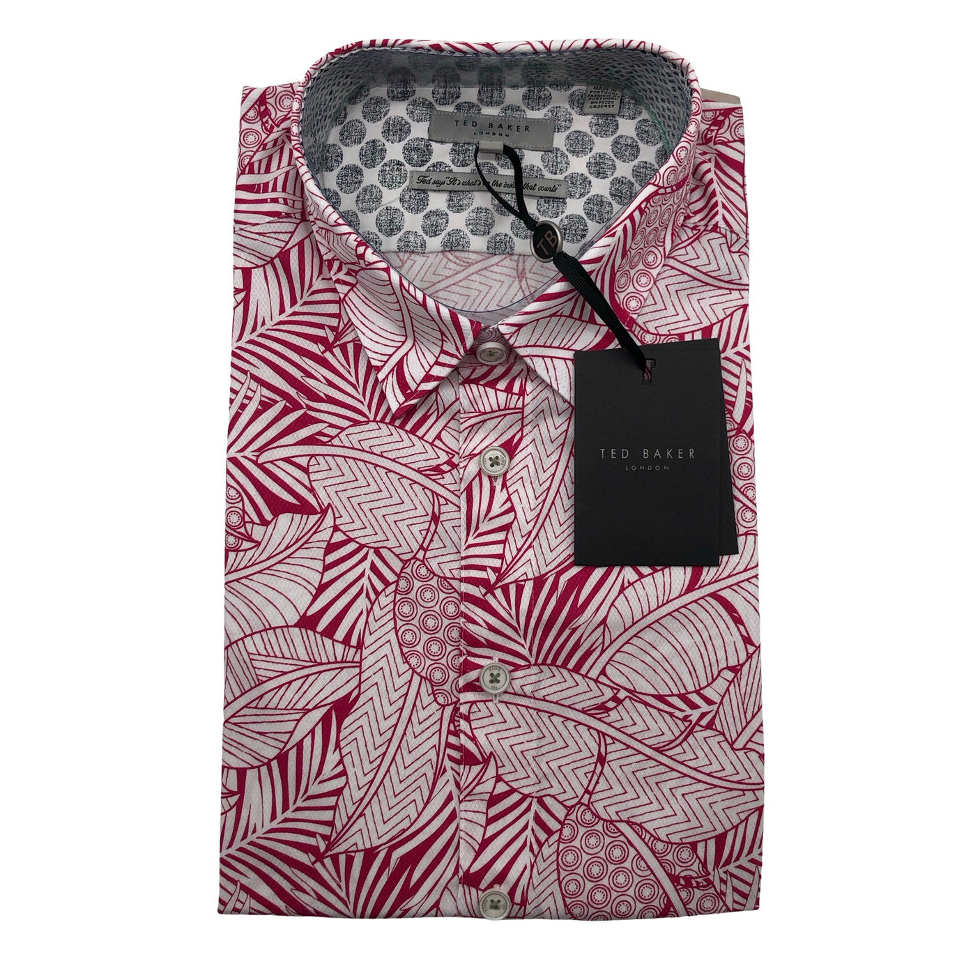 Miesten Ted Baker - Kauluspaita, koko XXL - Valkoinen (1)